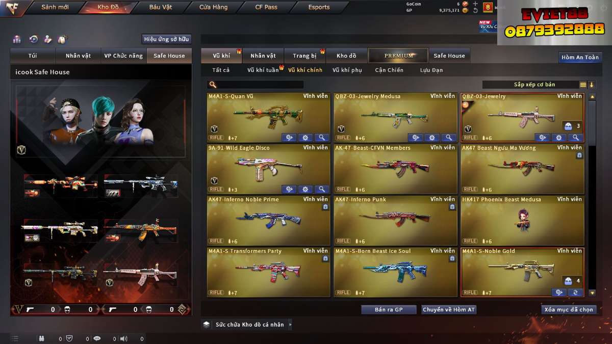 shop acc cf uy tin gia re